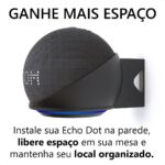 Suporte para Fixar na Parede para Alexa Echo Dot 4 e 5: mais espaço, instalação fácil e encaixe seguro. - Imagem 4