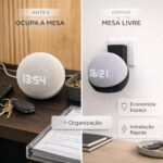 Suporte de Tomada Alexa Echo Pop: instalação sem furos, organiza cabos e deixa seu ambiente mais clean. - Imagem 8