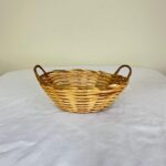 Kit Com 5 Galetos Pãozeira de Bambu com Alça: ideal para servir pães com charme, praticidade e estilo artesanal. - Imagem 5