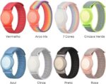 Pulseira ajustável para AirTag com ajuste seguro e confortável para crianças e idosos, ideal para monitoramento diário. - Imagem 4