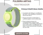 Pulseira ajustável para AirTag com ajuste seguro e confortável para crianças e idosos, ideal para monitoramento diário. - Imagem 7