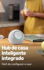 Echo Dot Max com som envolvente e hub inteligente integrado, ideal para sua sala de estar, branco, com Alexa+ - Imagem 5