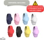Pulseira de Silicone para Airtag à prova d’água, ajustável, resistente e confortável, ideal para adultos e crianças - preto - Imagem 3