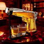 Presente para pai: conjunto de decantadores de uísque com vidro e suporte, ideal para bar e ocasiões especiais - Imagem 6