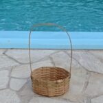 Cesta redonda de bambu artesanal para café da manhã e presentes, elegante, versátil e ideal para montar kits e cestas decorativas. - Imagem 5