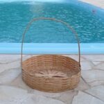 Cesta redonda de bambu artesanal para café da manhã e presentes, elegante, versátil e ideal para montar kits e cestas decorativas. - Imagem 7