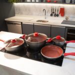 Conjunto de Panelas Philco Redstone PKT407 4 Peças: antiaderente cerâmico, fácil de limpar e compatível com todos os fogões. - Imagem 6