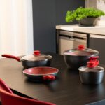 Conjunto de Panelas Philco Redstone PKT407 4 Peças: antiaderente cerâmico, fácil de limpar e compatível com todos os fogões. - Imagem 8