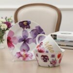Kit Café da Manhã Mãe Florence: caneca, bowl e prato em cerâmica resistente para refeições práticas, charmosas e especiais. - Imagem 6