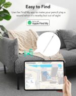 ESR Geo Digital iPad Pencil Findmy branco: precisão, atalhos fáceis e compatibilidade com iPad 2018-2025 - Imagem 3