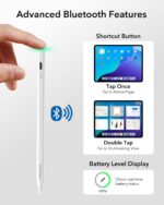 ESR Geo Digital iPad Pencil Findmy branco: precisão, atalhos fáceis e compatibilidade com iPad 2018-2025 - Imagem 4