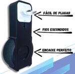 Suporte para Alexa Echo Dot 3: compacto, resistente e sem fios, organiza sua tomada com encaixe seguro e prático. - Imagem 3