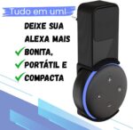 Suporte para Alexa Echo Dot 3: compacto, resistente e sem fios, organiza sua tomada com encaixe seguro e prático. - Imagem 4