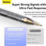 Baseus Caneta Pencil para iPad com Palm Rejection e ponta 1.0mm: precisão e conforto para escrever e desenhar com mais controle. - Imagem 6