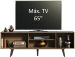 Rack Madesa Dubai para TV até 65 polegadas com pés: design moderno, resistente e ideal para sua sala. - Imagem 5