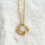 Colar Nó Feminino com Caixa de Presente: ideal para Dia dos Namorados, aniversário e casamento - Imagem 4
