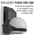 Sculpy Suporte de Tomada para Alexa Echo Dot 4ª Geração: organiza, economiza espaço e protege seu aparelho. - Imagem 4
