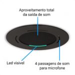 Sculpy Suporte para Alexa Echo Pop embutir no teto de gesso: instalação prática, discreta e som bem distribuído. - Imagem 5
