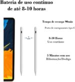 Caneta Stylus para iPad 2018 a 2025 com Palm Rejection, Bluetooth e pontas extras para estudo, desenho e trabalho - Imagem 5