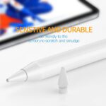 Ponta de substituição compatível com Apple Pencil 1ª/2ª geração, branca, kit com 4 unidades para uso imediato. - Imagem 6