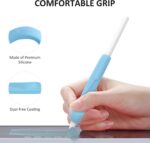 NIUTRENDZ Punhos de silicone para Apple Pencil: aderência confortável, proteção e compatibilidade com Pro, 2ª e USB-C. - Imagem 5