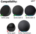 Suporte de teto Splin para Echo Dot e Echo Pop com tela acústica e trava anti-furto, instalação embutida e discreta. - Imagem 7
