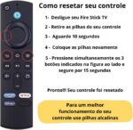 Controle Remoto Stick 4K com Alexa e Bluetooth: compatível com Fire TV Stick, Cube e outros modelos, prático e funcional. - Imagem 6
