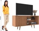 Rack para TV San Diego Freijó até 55 polegadas: moderno, funcional e ideal para sua sala. - Imagem 4
