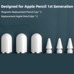 AreMe tampa magnética e pontas de reposição para Apple Pencil 1ª geração, pacote com 6 para escrita precisa - Imagem 6