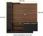 Estante TV 55 Denver Multimóveis: MDP resistente, 2 portas e amplo espaço interno para sua sala. - Imagem 8