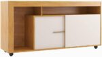 Rack para Sala de Estar com 2 Portas Lavanda, ideal para TVs de até 55 polegadas e mais organização no ambiente - Imagem 4