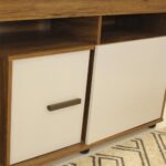 Rack para Sala de Estar com 2 Portas Lavanda, ideal para TVs de até 55 polegadas e mais organização no ambiente - Imagem 7