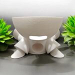 Suporte Mesa Robô Alexa Echo Dot 4 e 5 Branco: design divertido, decoração criativa e encaixe ideal para sua caixa de som. - Imagem 5