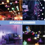 Lâmpada Inteligente Wi-Fi Tuya com Alexa e Google: controle por voz, brilho ajustável e 16 milhões de cores. - Imagem 5