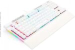 Redragon Magic Wand Pro RGB Branco: teclado óptico gamer ABNT2 com switch vermelho e alta precisão para jogos. - Imagem 6