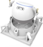 Suporte de teto Splin para Echo Dot 5/4 e HomePod Mini: acabamento em metal, fácil instalação e visual clean. - Imagem 8