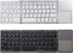 Teclado sem fio BT dobrável portátil com touchpad, leve e prático para Windows, Android e iOS em cinza - Imagem 6