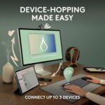 Logitech Pebble Keys 2 K380s: teclado Bluetooth sem fio portátil com teclas programáveis para múltiplos dispositivos. - Imagem 3