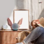 Splin Suporte Stand Mesa para Alexa Echo Dot 5 rosa: design elegante, encaixe seguro e toque decorativo exclusivo para seu ambiente. - Imagem 3