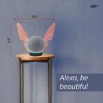 Splin Suporte Stand Mesa para Alexa Echo Dot 5 rosa: design elegante, encaixe seguro e toque decorativo exclusivo para seu ambiente. - Imagem 5