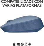Mouse sem fio Logitech M170: conforto ambidestro, conexão USB e 12 meses de bateria para compra prática e eficiente. - Imagem 4