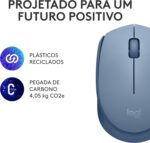 Mouse sem fio Logitech M170: conforto ambidestro, conexão USB e 12 meses de bateria para compra prática e eficiente. - Imagem 9