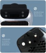 Aquecedor Portátil 110V 800W com Controle Remoto: calor rápido, compacto e prático para quarto e casa. - Imagem 7