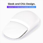 Ascrono Mouse Grip para Apple Magic Mouse 2: conforto ergonómico, aderência segura e controlo preciso em branco. - Imagem 6