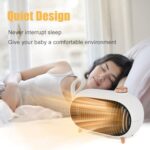 Mini-aquecedor Metkiio: compacto, econômico e seguro, com aquecimento rápido e design retrô para quarto, escritório e camping - Imagem 4