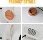 Mini-aquecedor Metkiio: compacto, econômico e seguro, com aquecimento rápido e design retrô para quarto, escritório e camping - Imagem 6