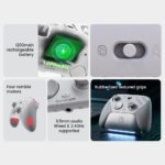 GameSir G7 Pro Branco: controle tri-mode com Hall Effect, 1000Hz e anti-drift para Xbox, PC e Android - Imagem 5