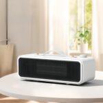Aquecedor Pequeno Portátil para Mesa: calor rápido e seguro para escritório, quarto e casa no inverno - Imagem 8
