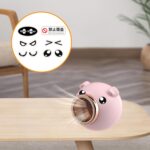 Aquecedor elétrico de mesa Gazechimp rosa: aquece em 2s, compacto, seguro e ideal para escritório, quarto e casa. - Imagem 4