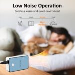YOUCIDI Aquecedor Portátil de Mesa 200W: aquecimento rápido, silencioso e compacto para quarto e escritório - Imagem 4